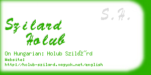 szilard holub business card